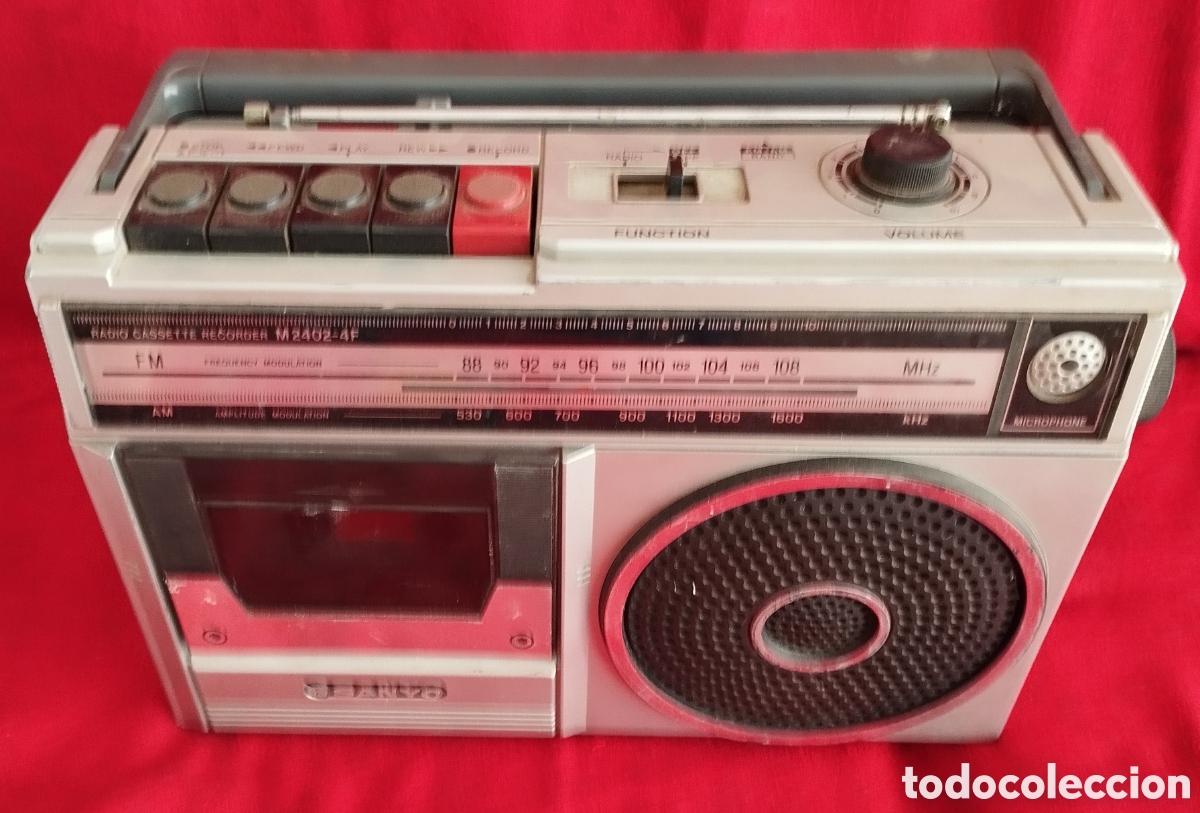Radios antiguas: Radiocasete Sanyo M2402-4F Funciona. - Foto 5