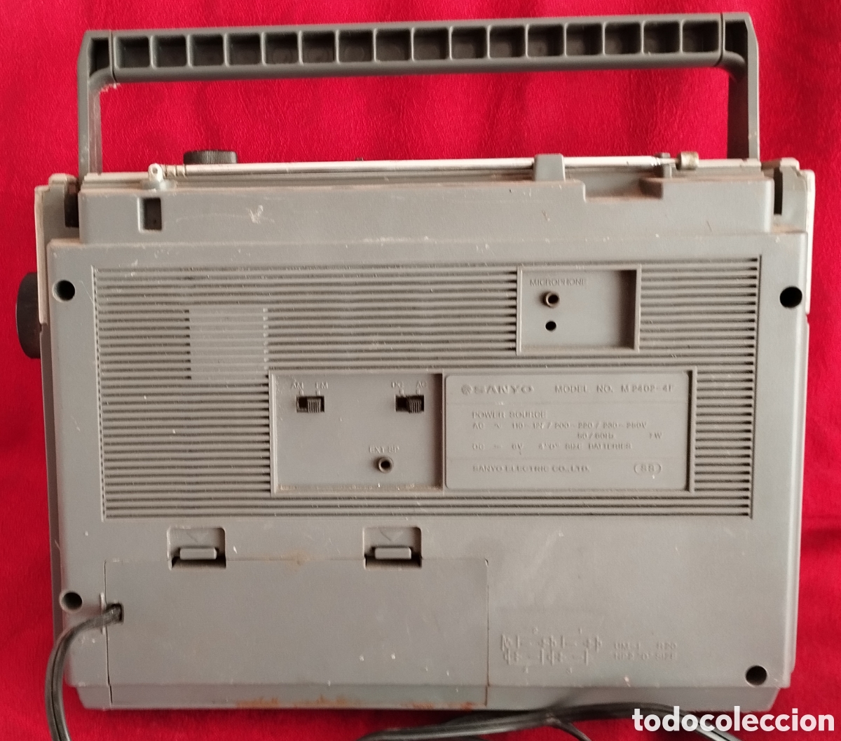Radios antiguas: Radiocasete Sanyo M2402-4F Funciona. - Foto 8