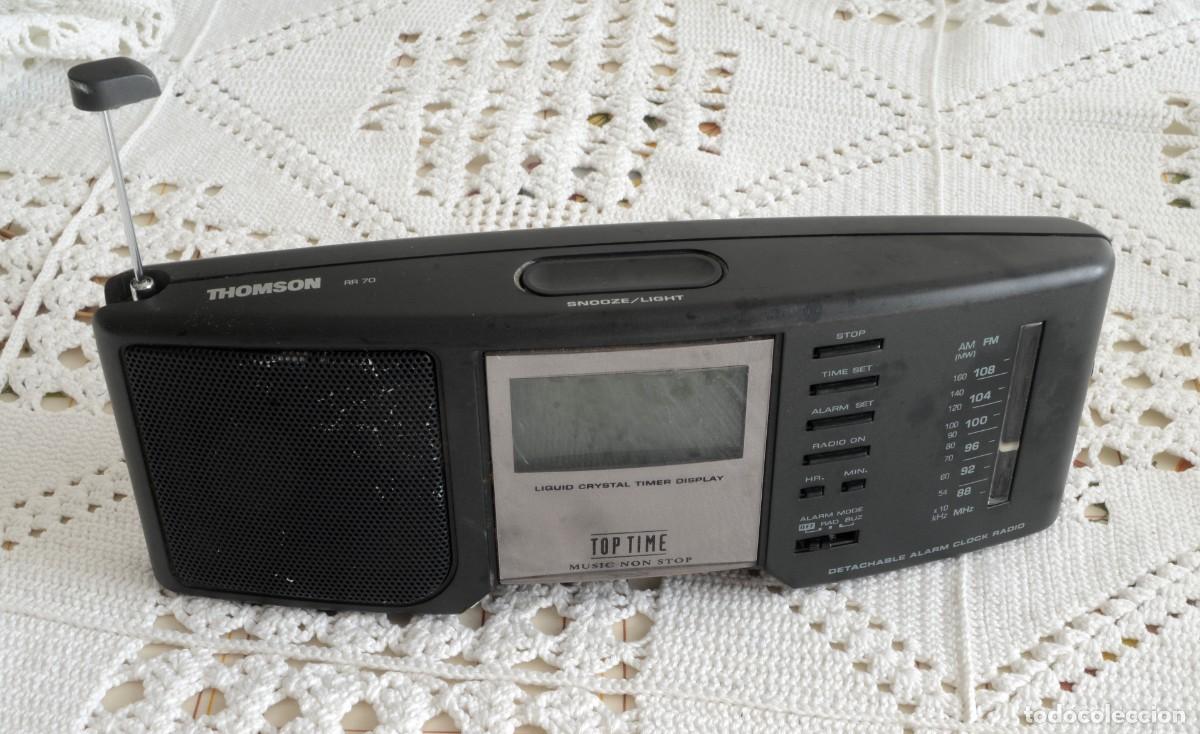 Radios antiguas: RADIO DESPERTADOR THOMSON MODELO RR70 - Foto 1