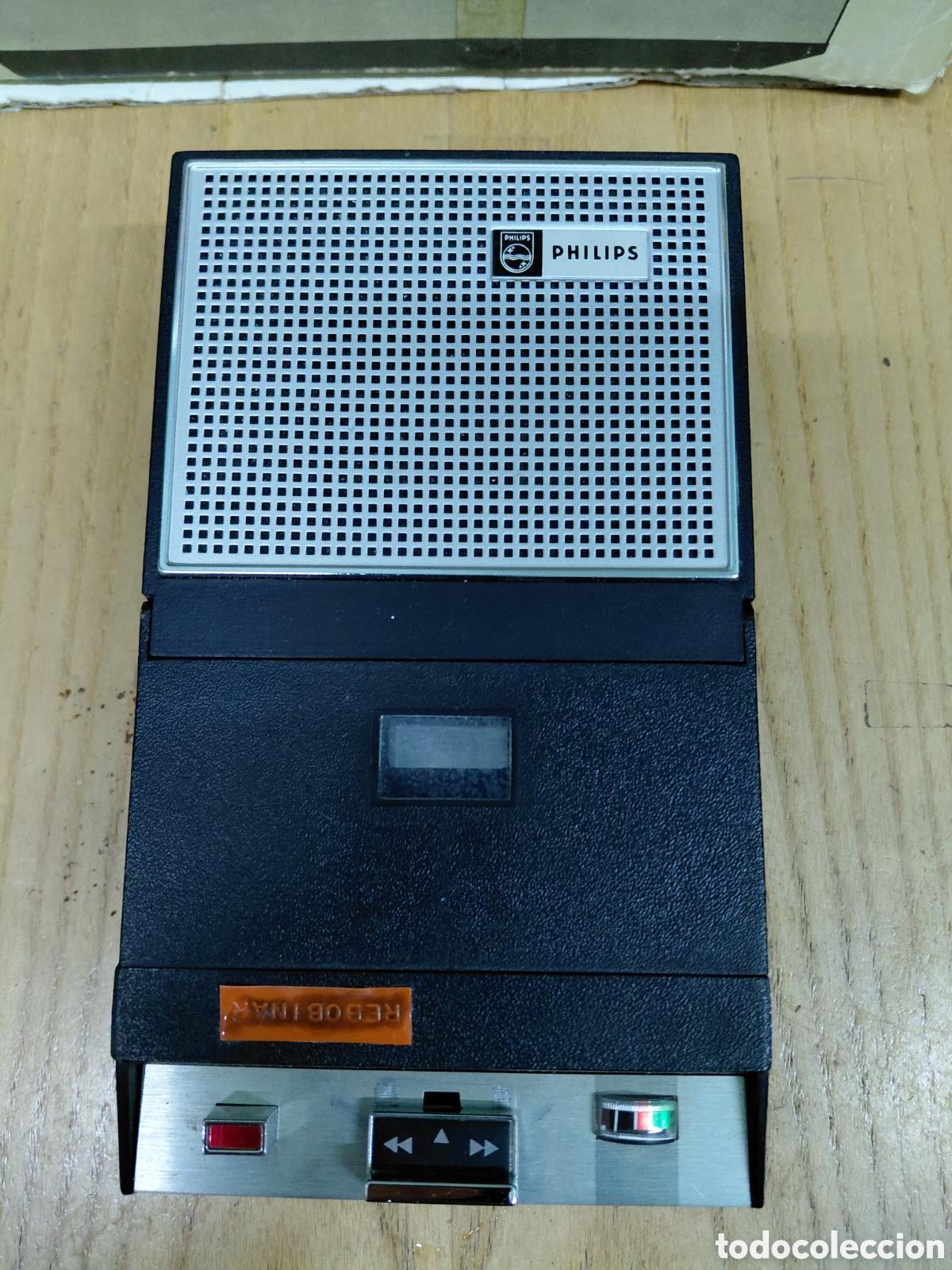 Radios antiguas: ANTIGUO MAGNETOFONO A CASSETTE PHILIPS EL 3302/00G - Foto 2