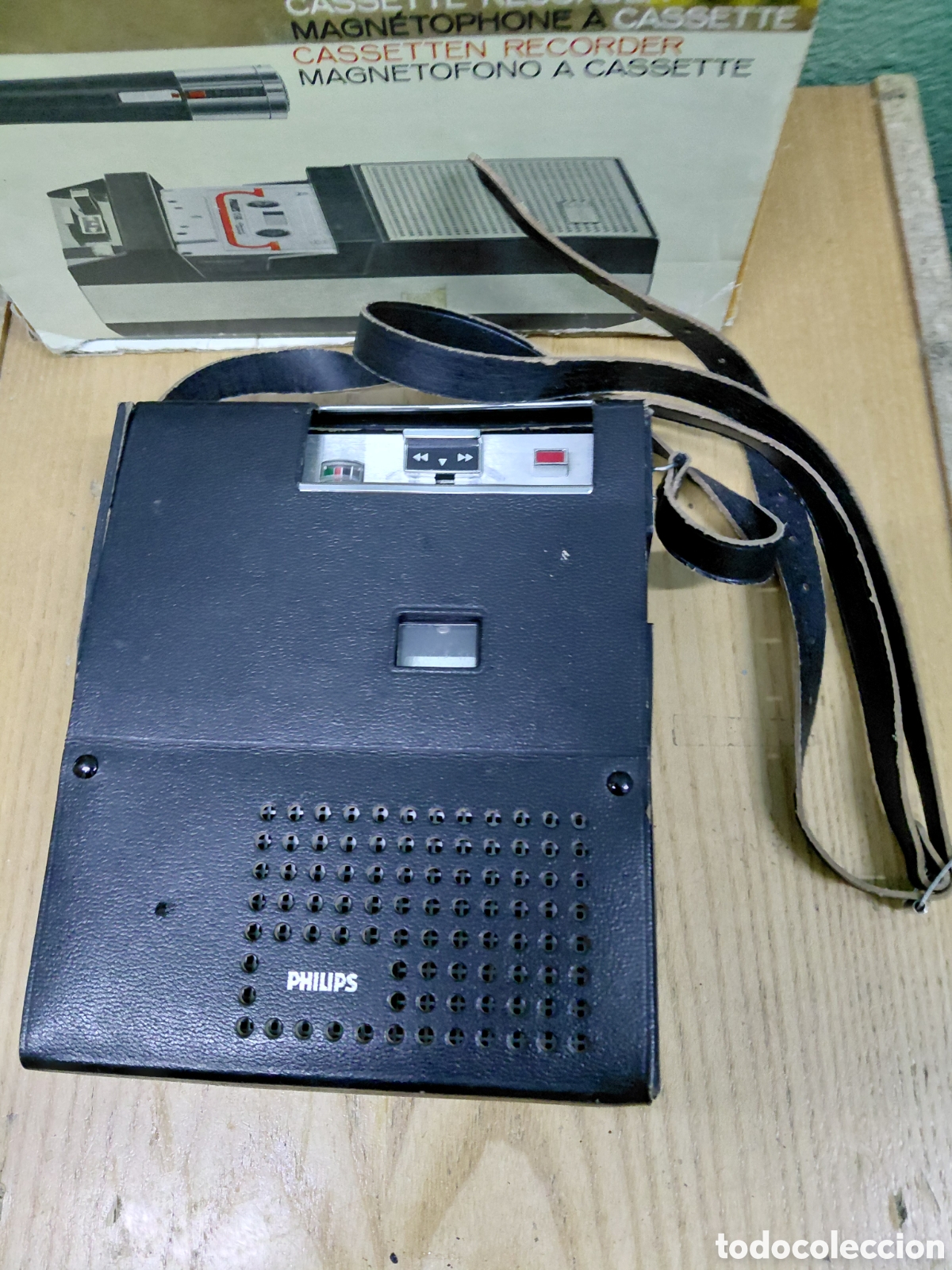 Radios antiguas: ANTIGUO MAGNETOFONO A CASSETTE PHILIPS EL 3302/00G - Foto 5