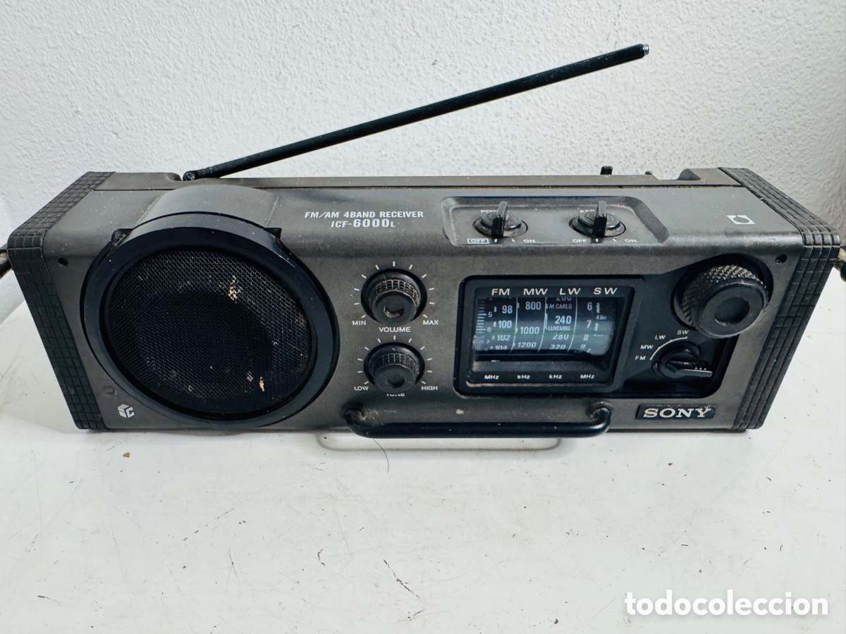 Radios antiguas: Sony ICF-6000L 4 Band Receiver Funciona Ok - Foto 4