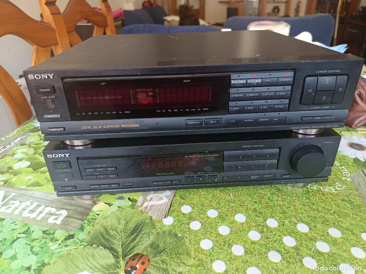 Radios antiguas: ECUALIZADOR DIGITAL SONY SEQ-V902 7 BANDAS Y RADIO TUNER SONY ST-V902, FUNCIONANDO
