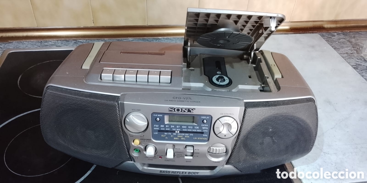 Radios antiguas: Radio CD, casette Sony