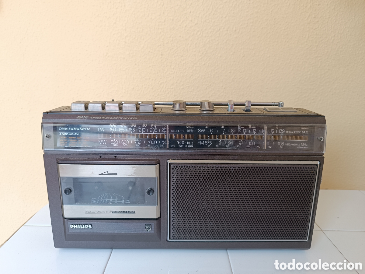 Radios antiguas: RADIOCASETE PHILIPS Mod. D 7414, Made in Australia.