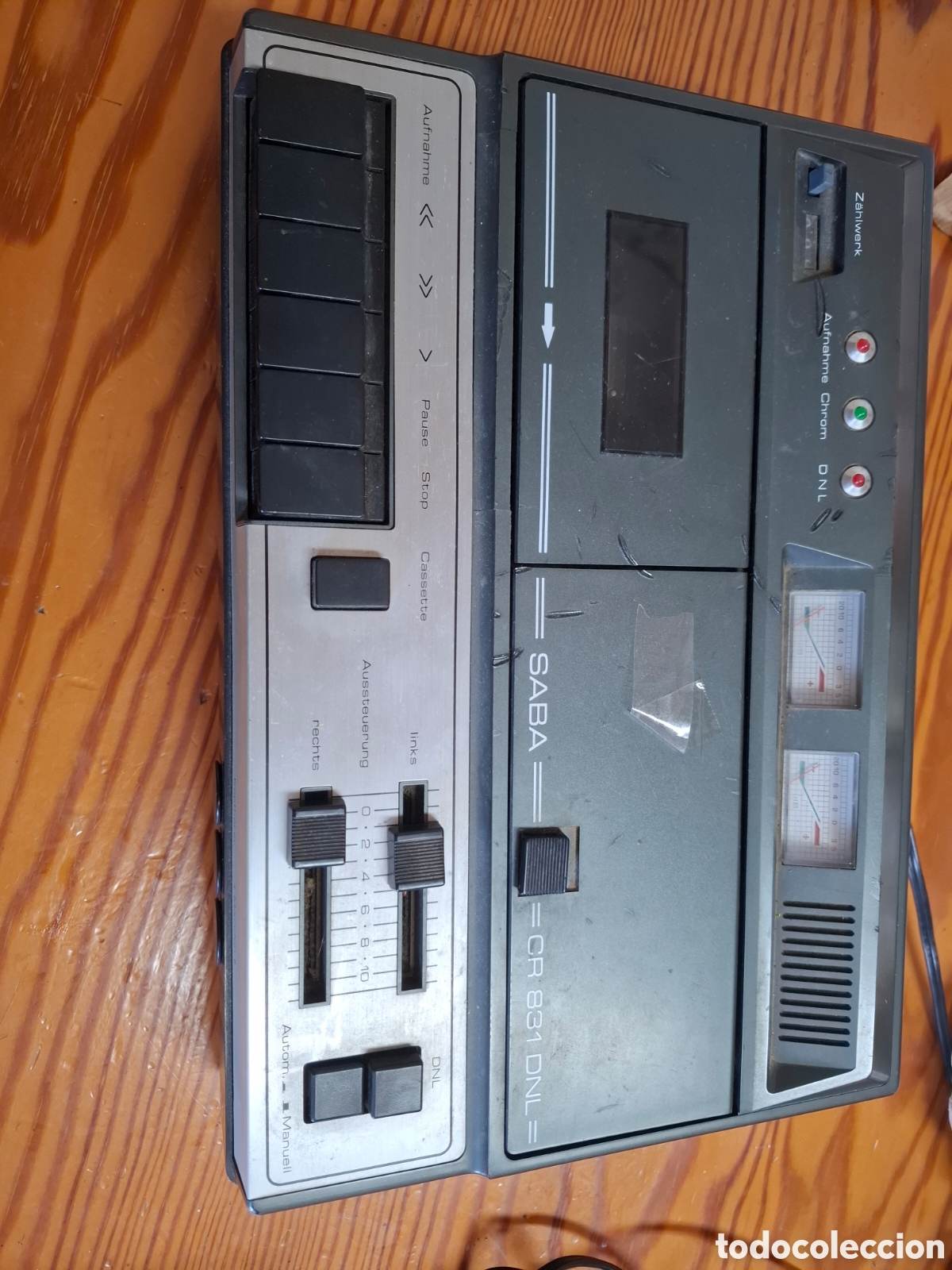 Radios antiguas: SABA stereo DNL magnet&eacute;fono de casete CR831