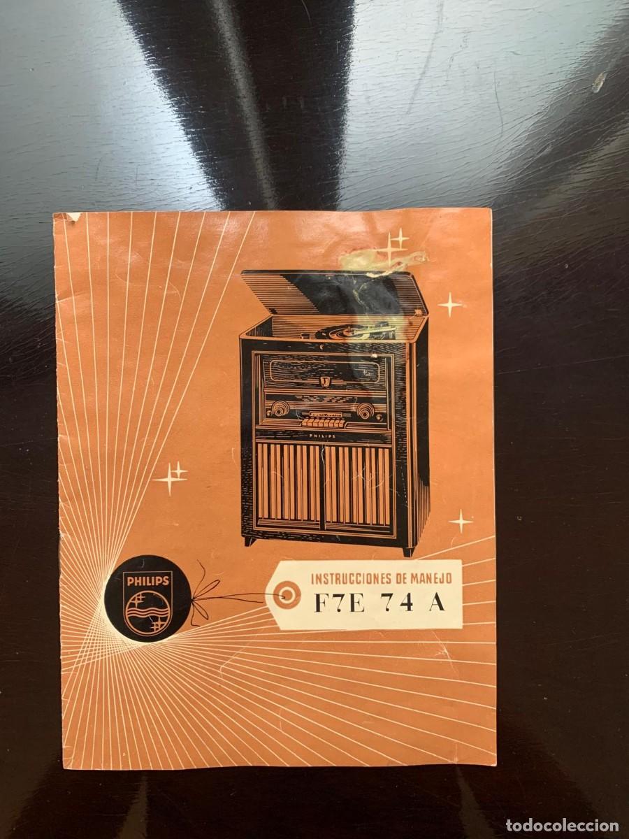 Radios antiguas: Mueble radio-tocadiscos vintage PHILIPS - Foto 3