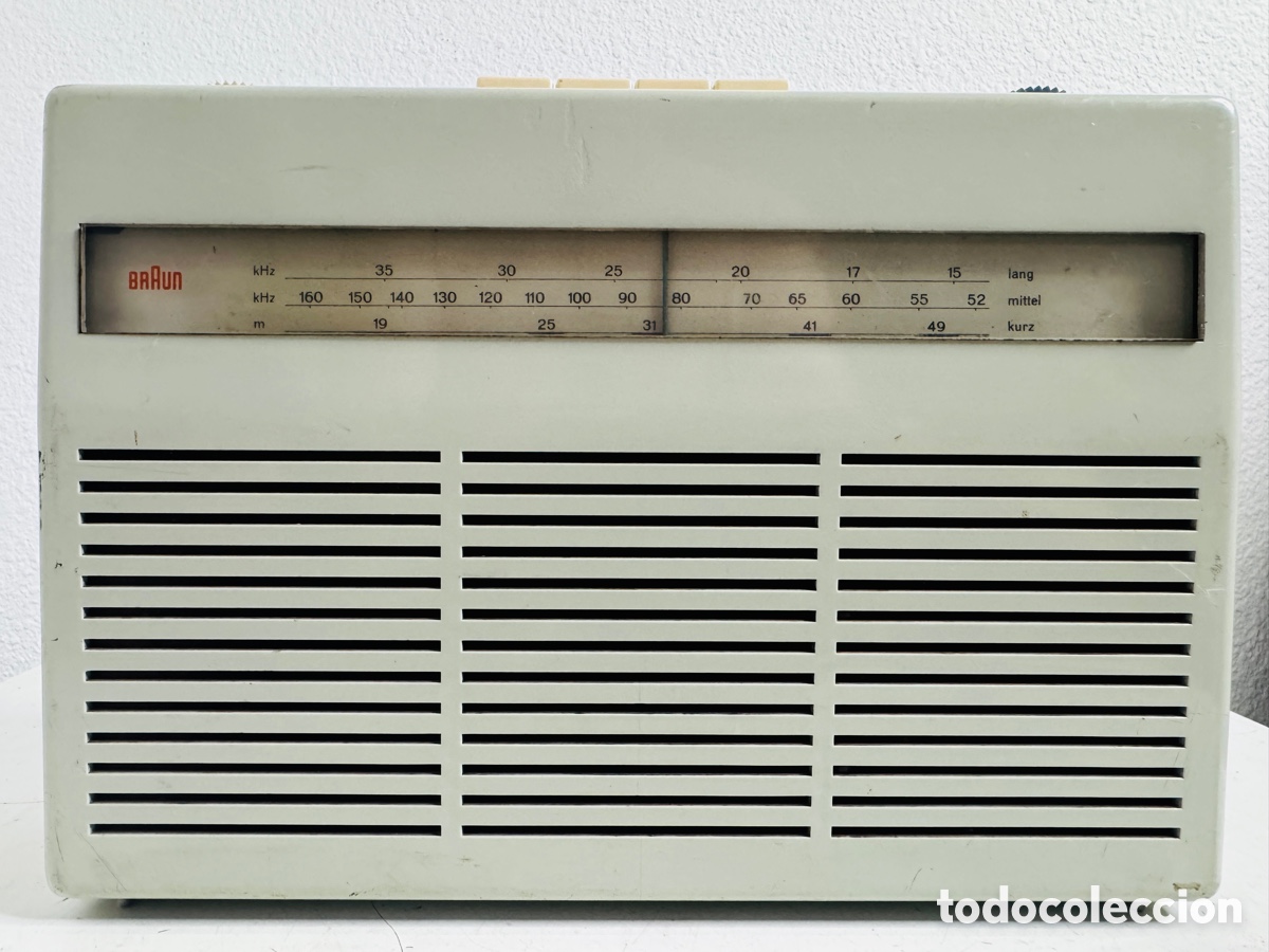 Radios antiguas: Radio Transistor T 220 Dieter Rams ( 1961 ) Design Sin Comprobar