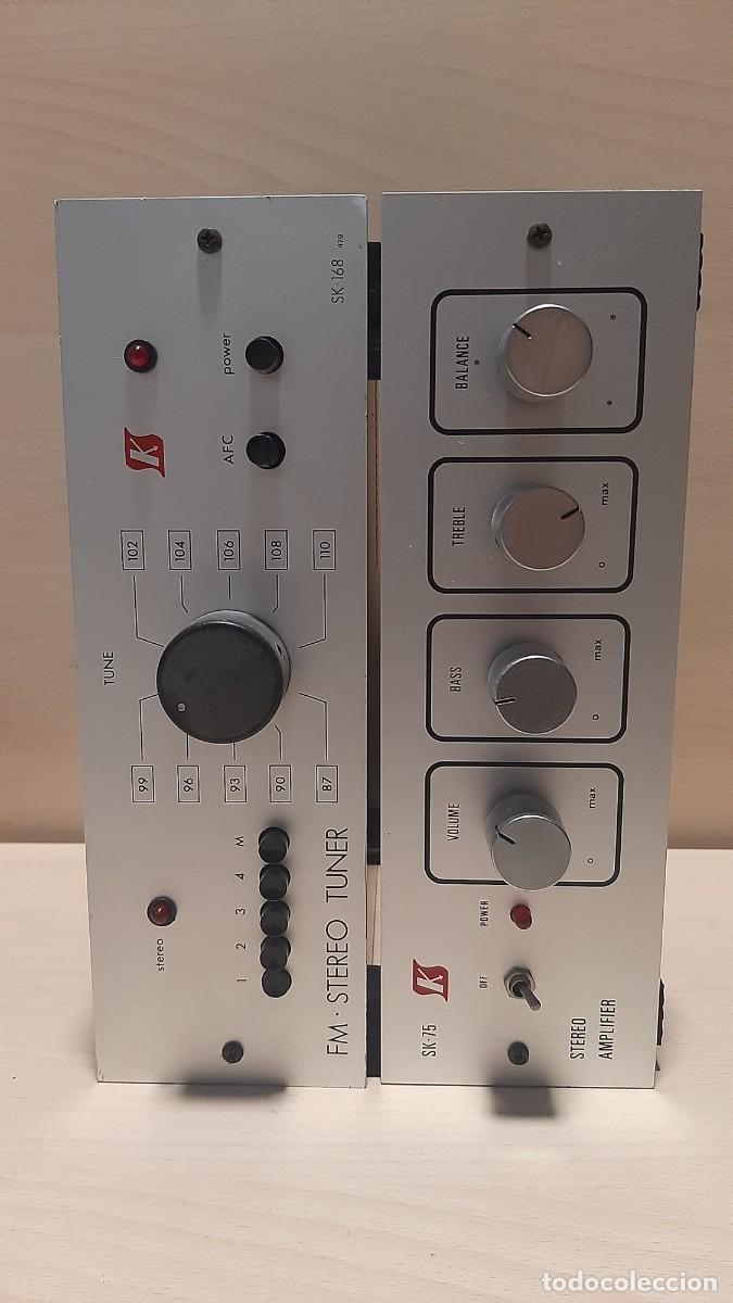 Radios antiguas: Lote Sales-Kit Radio FM SK-168 y Amplificador SK-75