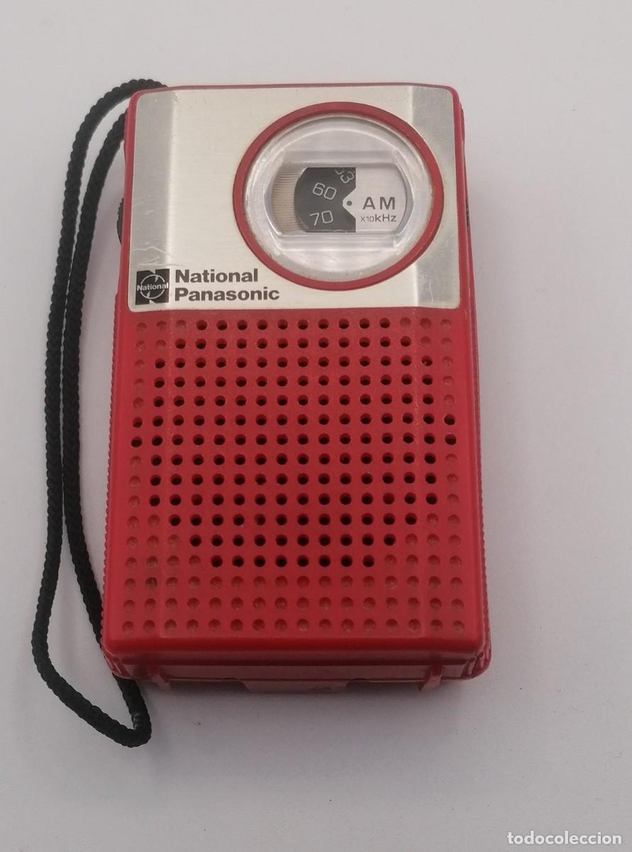 Radios antiguas: Radio National Panasonic AM r-1018 roja de bolsillo, retro