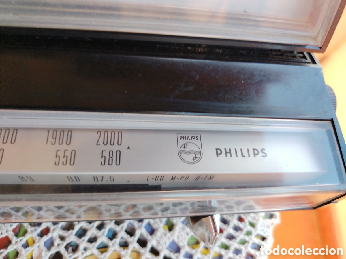 Radios antiguas: RELOJ DESPERTADOR PHILIPS A&Ntilde;OS 60 - Foto 5
