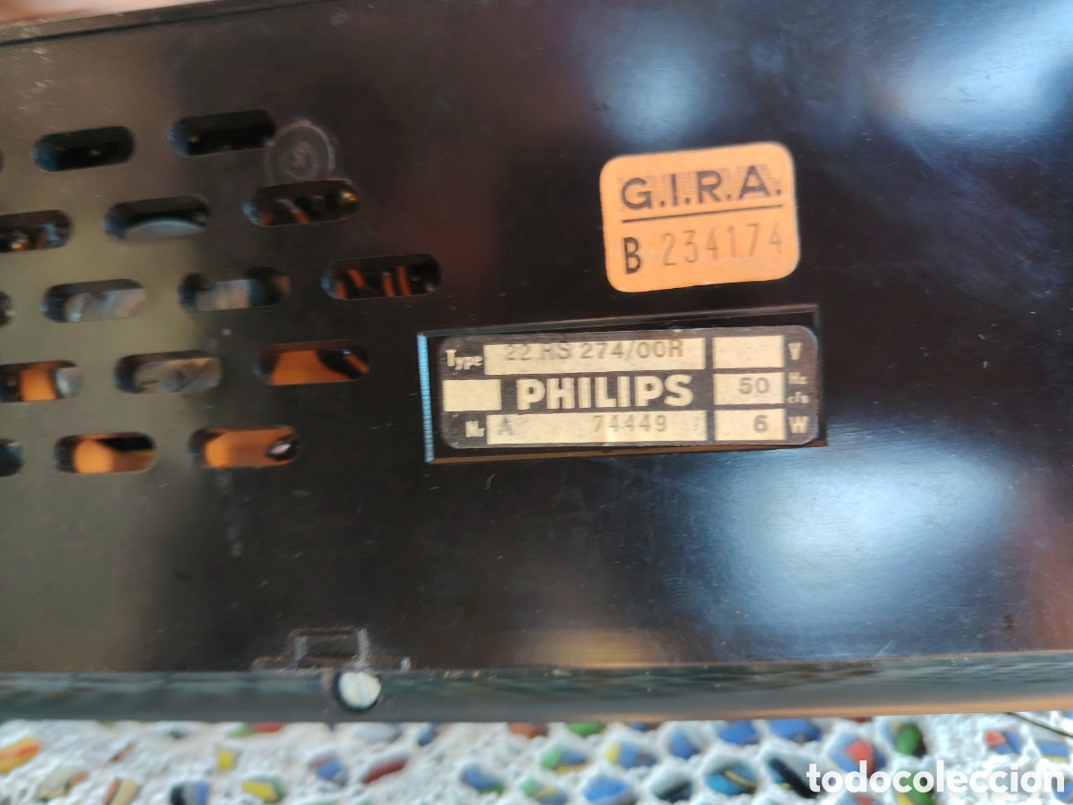 Radios antiguas: RELOJ DESPERTADOR PHILIPS A&Ntilde;OS 60 - Foto 6