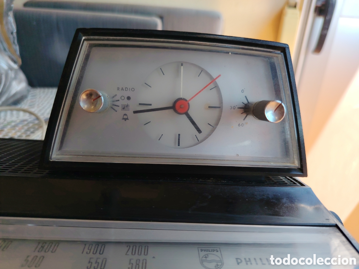 Radios antiguas: RELOJ DESPERTADOR PHILIPS A&Ntilde;OS 60 - Foto 7
