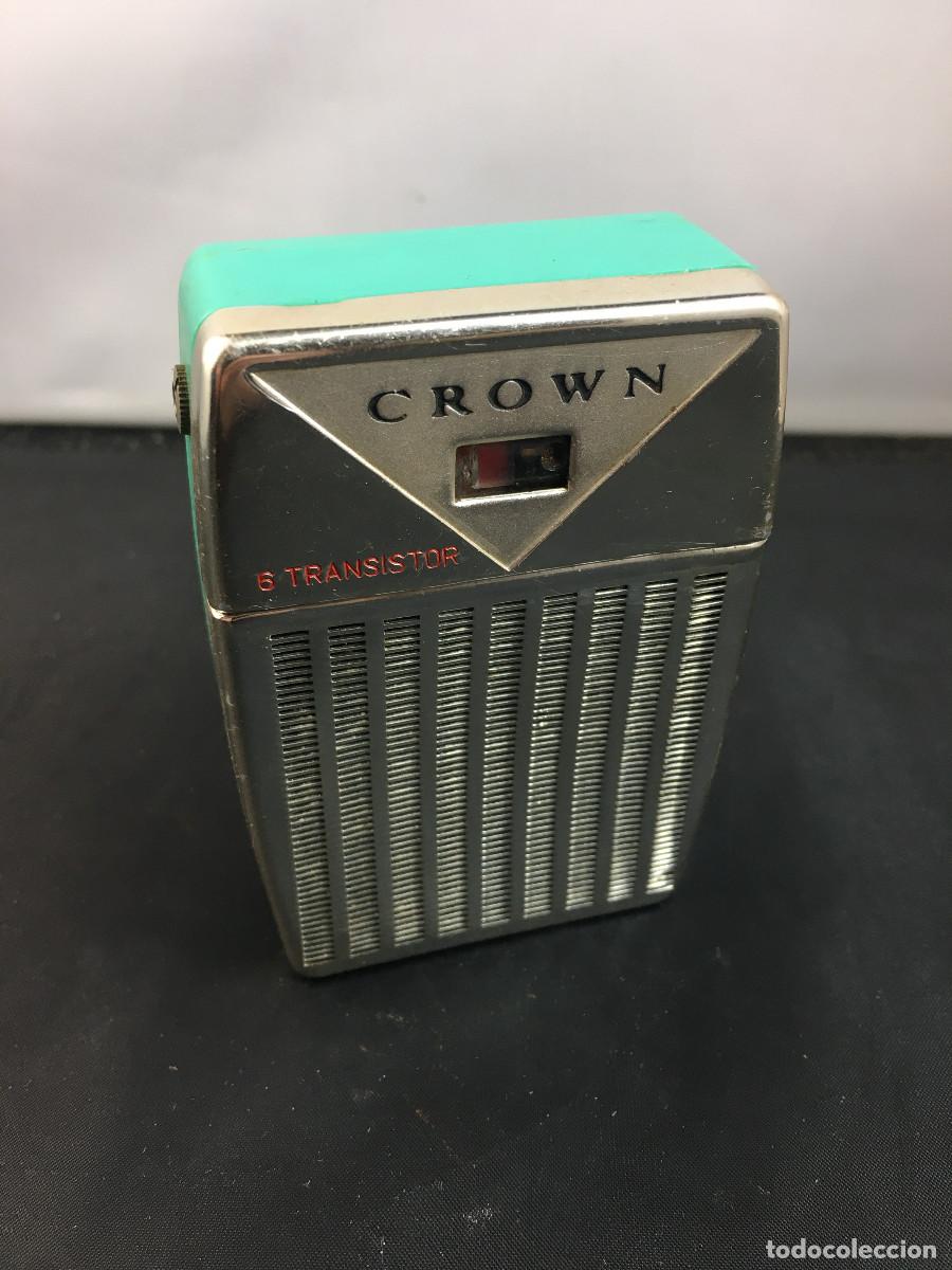 Radios antiguas: Antigua Radio transistor. CROWN. Jap&oacute;n. No funciona.