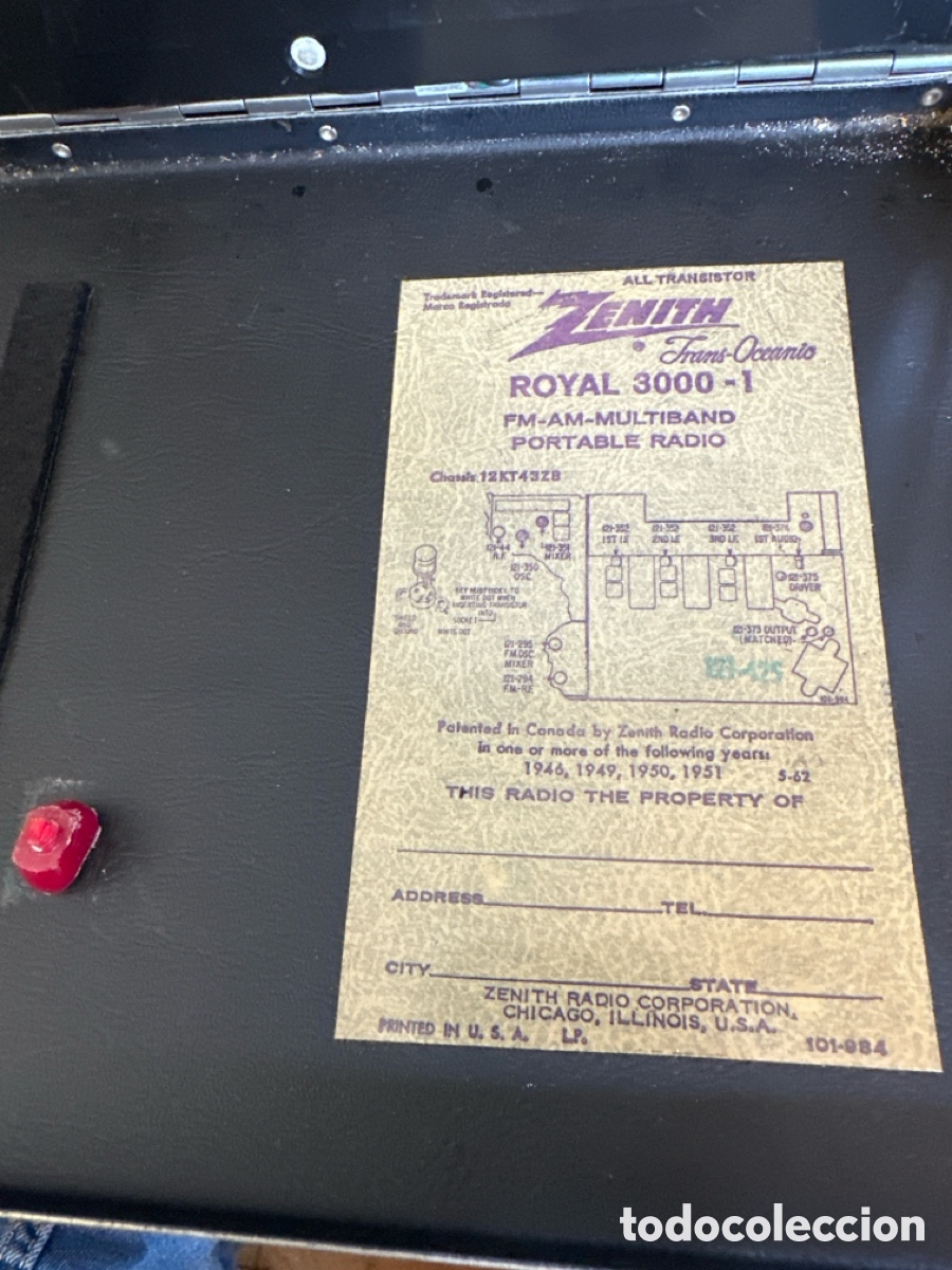 Radios antiguas: RADIO ZENITH ROYAL 3000-1 TRANS-OCEANIC FM-AM MULTIBAND - Foto 13