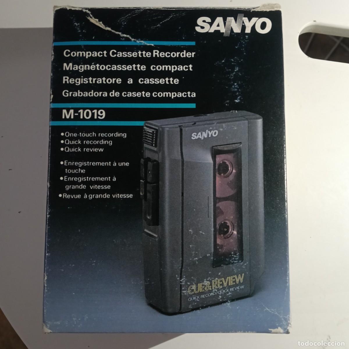 Radios antiguas: GRABADORA DE CASETE SANYO M-1019 - COMPLETA
