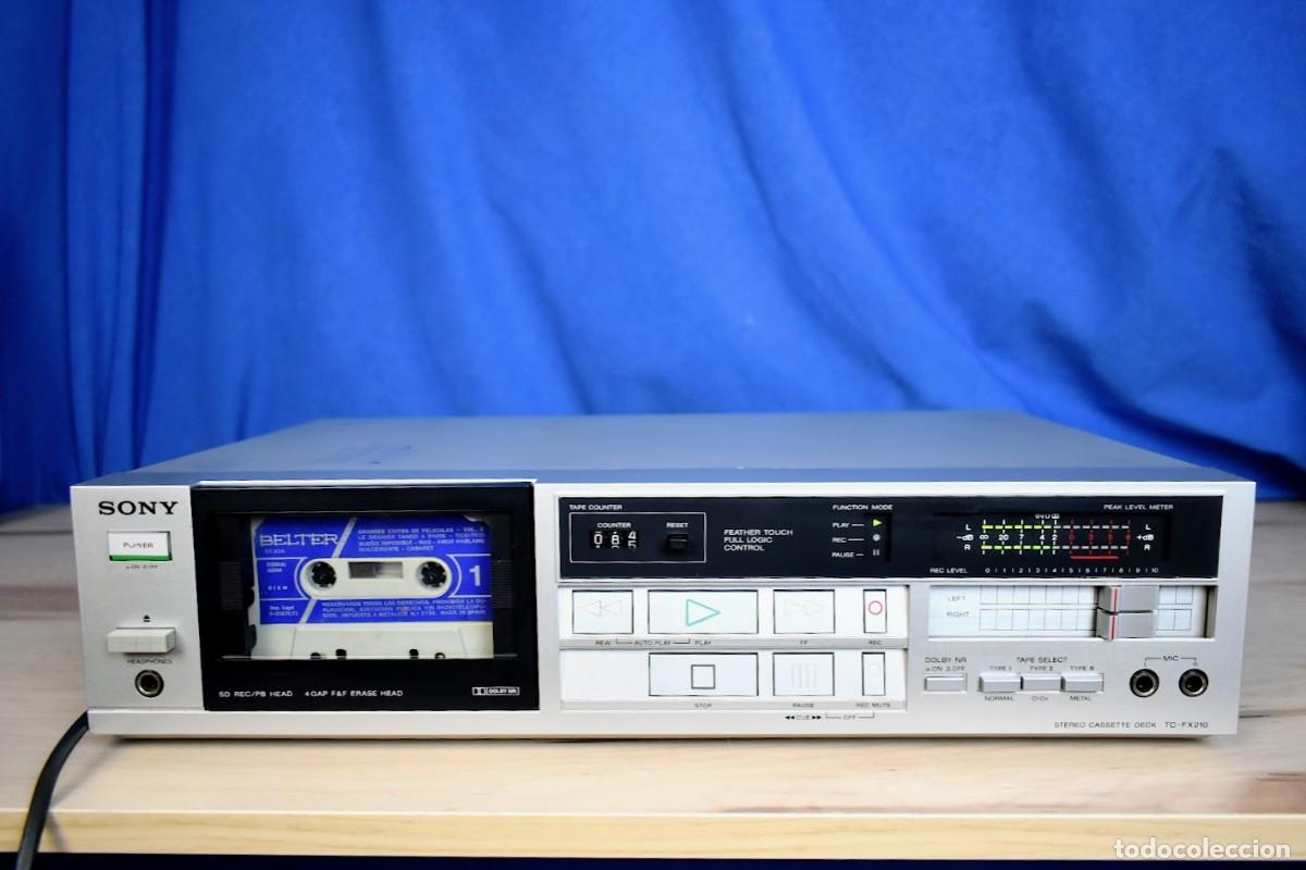 Radios antiguas: Pletina cassette vintage Sony TC-FX210 a&ntilde;o 1984 para revisar leer descripci&oacute;n