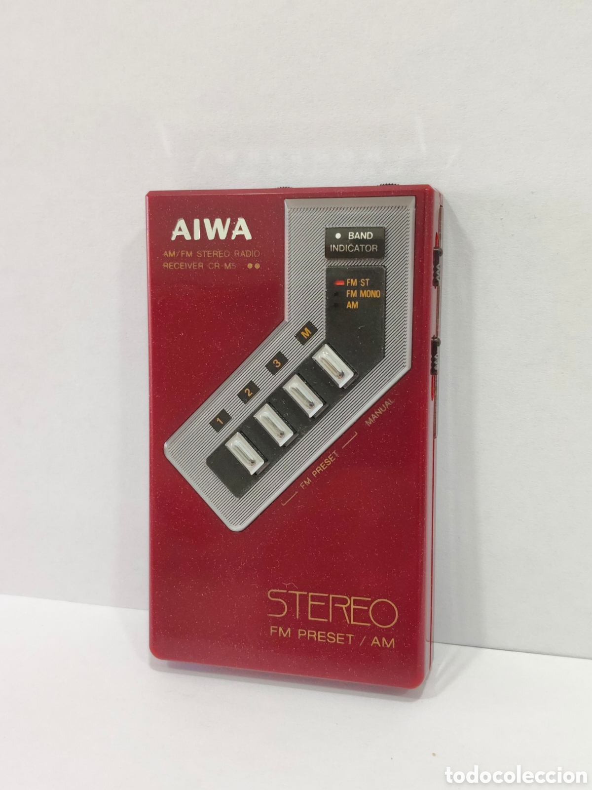 Radios Anciennes: TODO UN CLASICO TRANSISTOR AIWA CR-M5 STEREO FM/AM EXTRAPLANO MADE IN JAPAN
