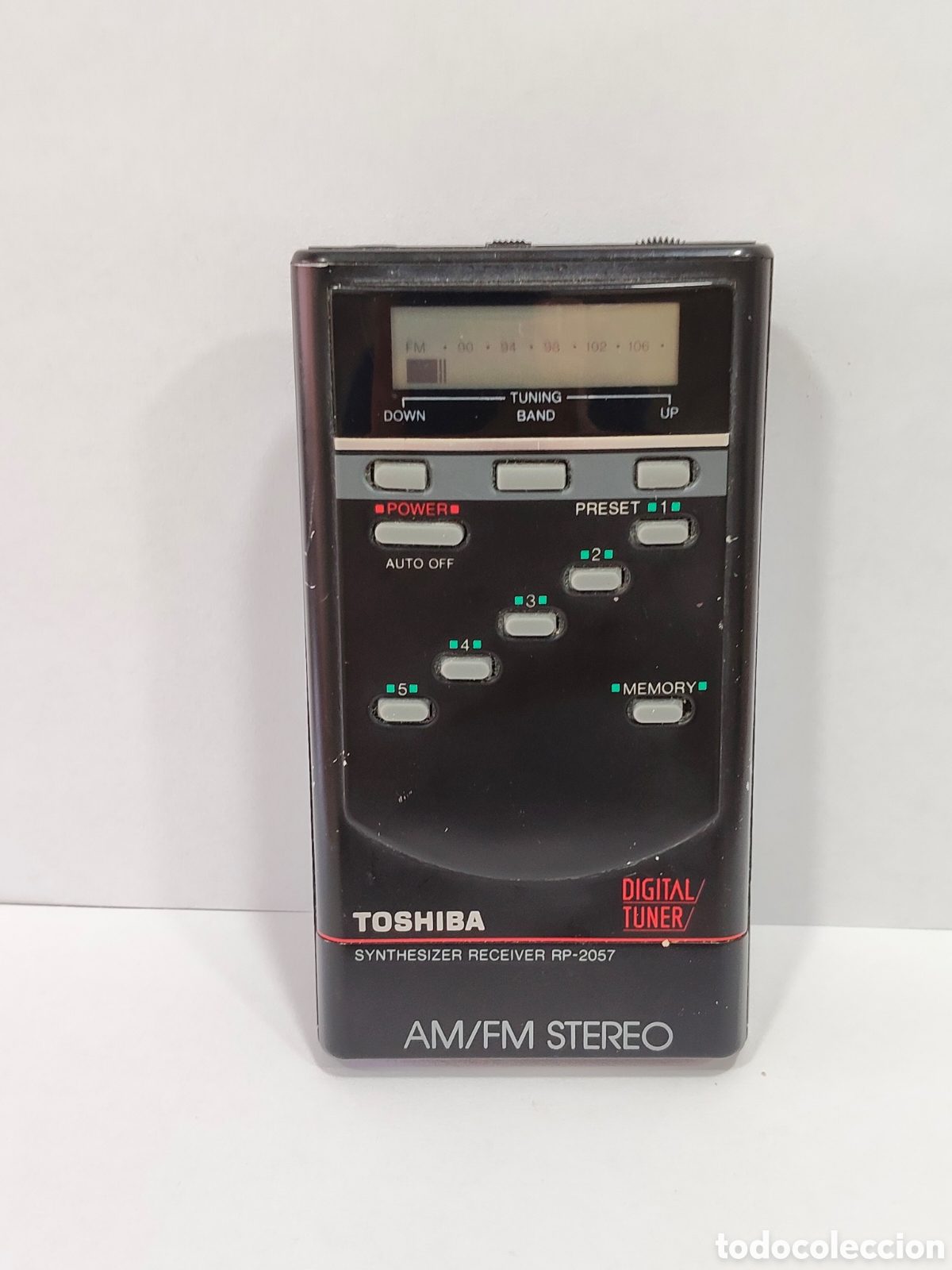 Radios Anciennes: UN CLASICO TRANSISTOR RECEPT&Oacute; TOSHIBA RP-2057 AM/F DIGITAL SYNTHESIZER STEREO MADE IN KOREA