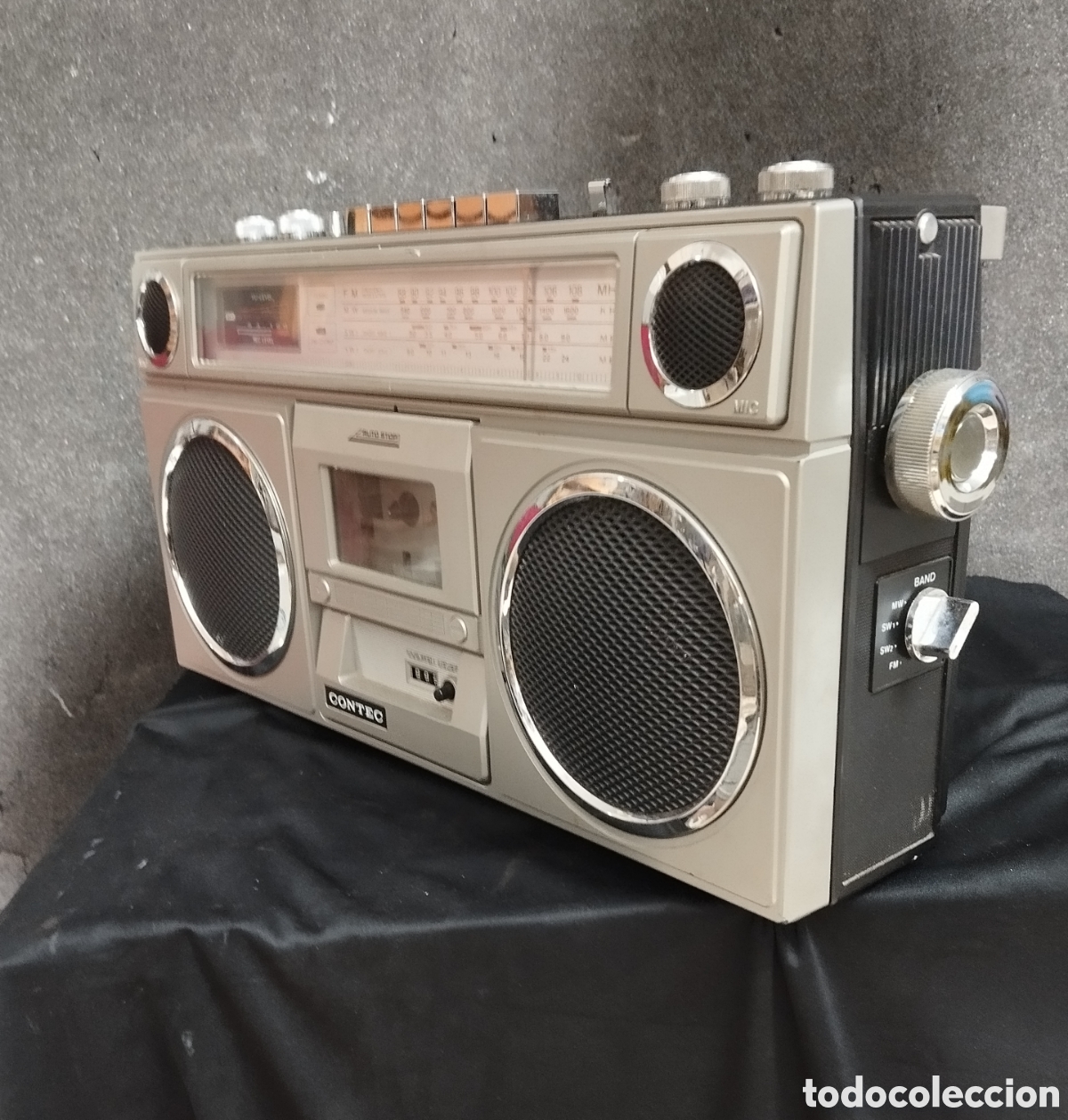 Radios antiguas: radio cassette grabador Contec