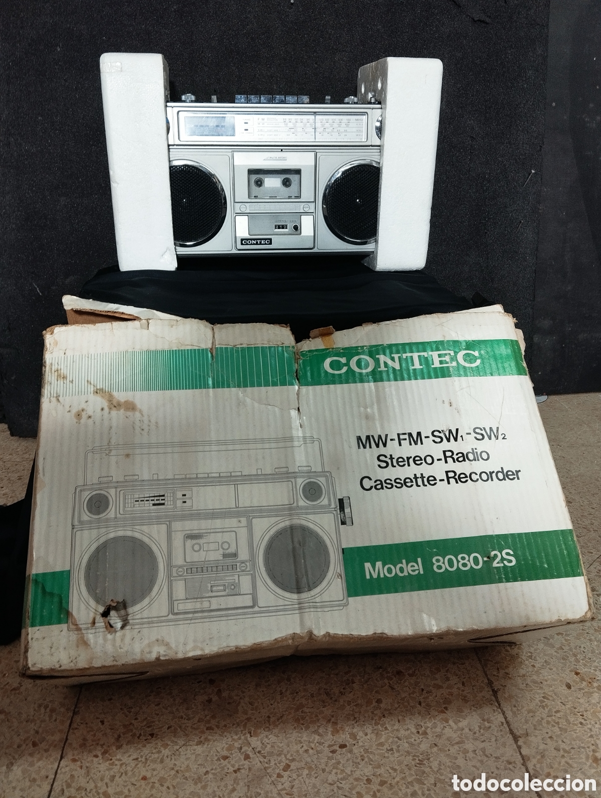 Radios antiguas: radio cassette grabador Contec