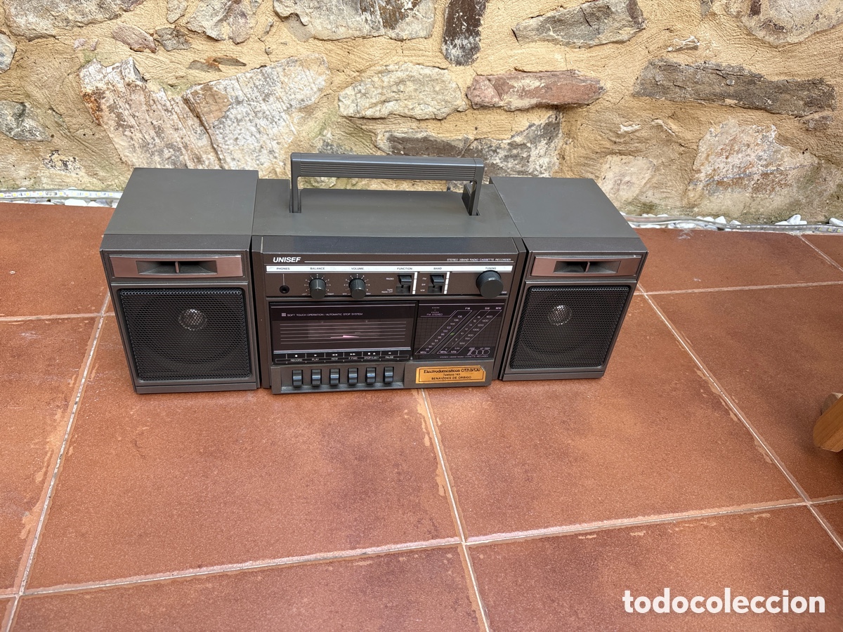 Radios antiguas: UNISEF AF-7000FS JAPAN Stereo 3 Band AM SW FM Radio Cassette Recorder Japan ASM