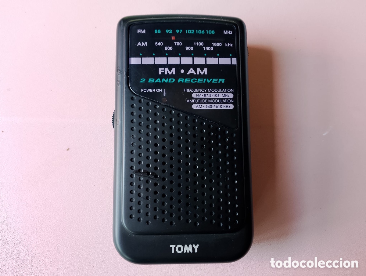 Radios antiguas: Radio bolsillo Tomy K-4201 FM AM funcionando vintage