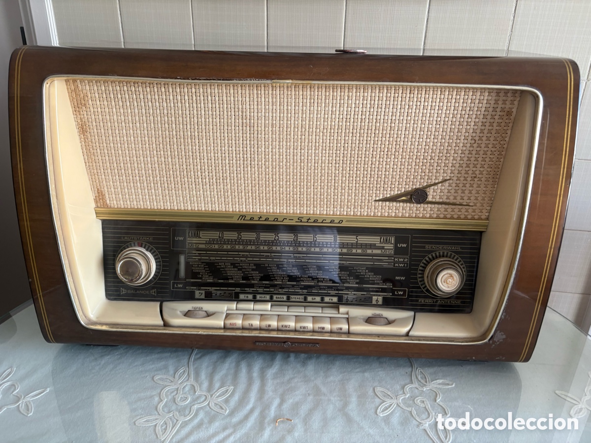 Radios antiguas: Radio antigua de v&aacute;lvulas Loewe-Opta Meteor Stereo 4761W &ndash; Alemania 1959/60