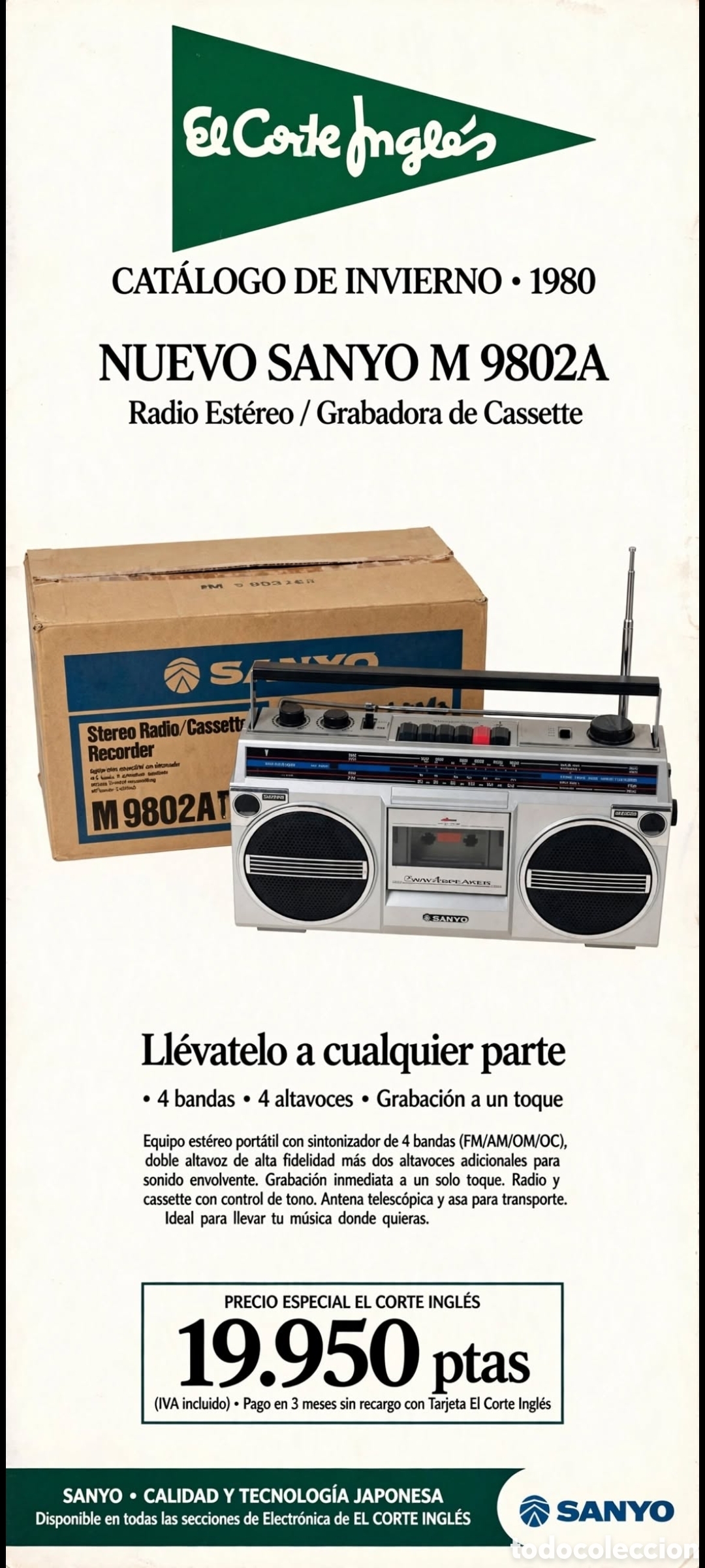 Radios antiguas: RADIO CASSETTE SANYO