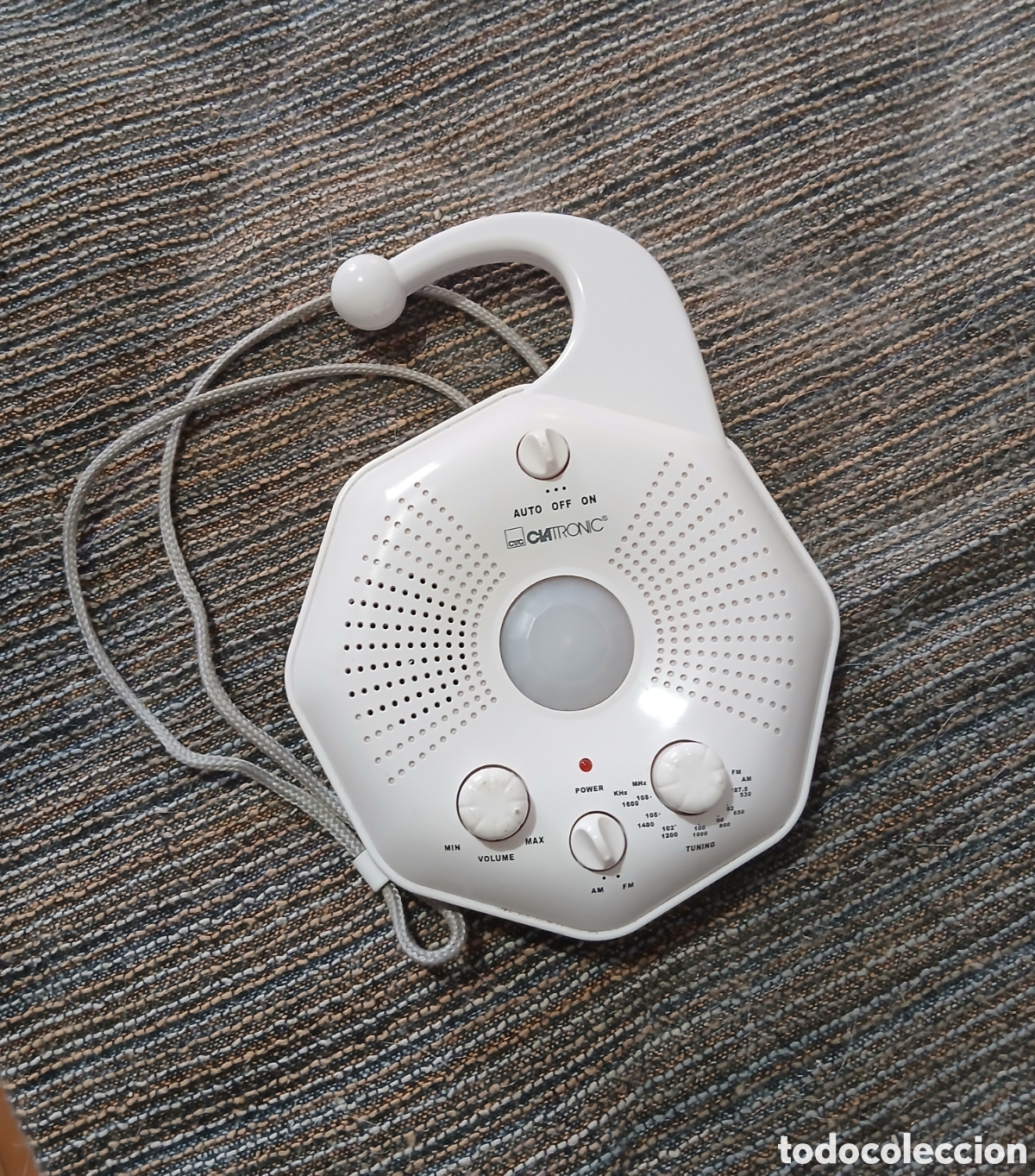 Radios antiguas: Radio ducha CLATRONIC DR-814 blanca