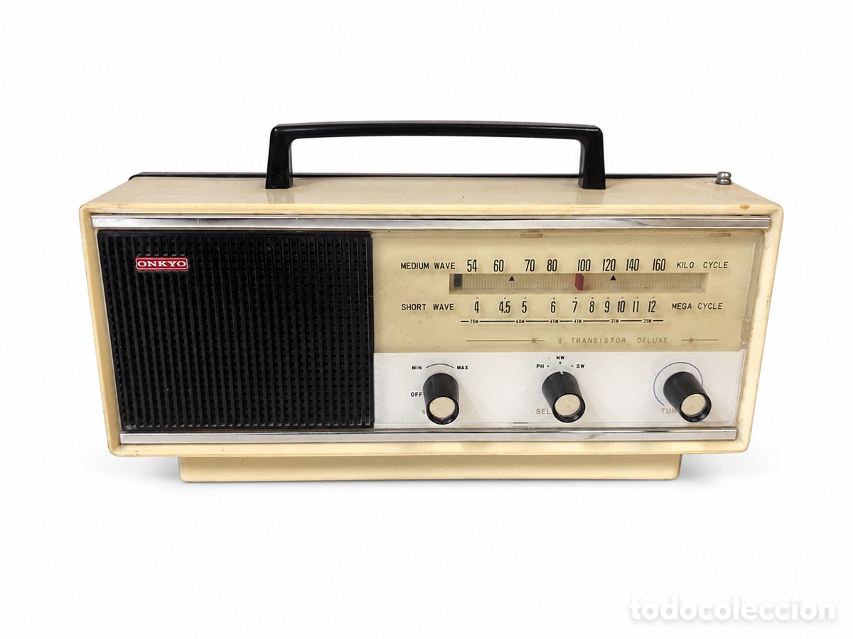 Radios antiguas: Radio port&aacute;til Onkyo CR-85 Kobe- Jap&oacute;n 1963