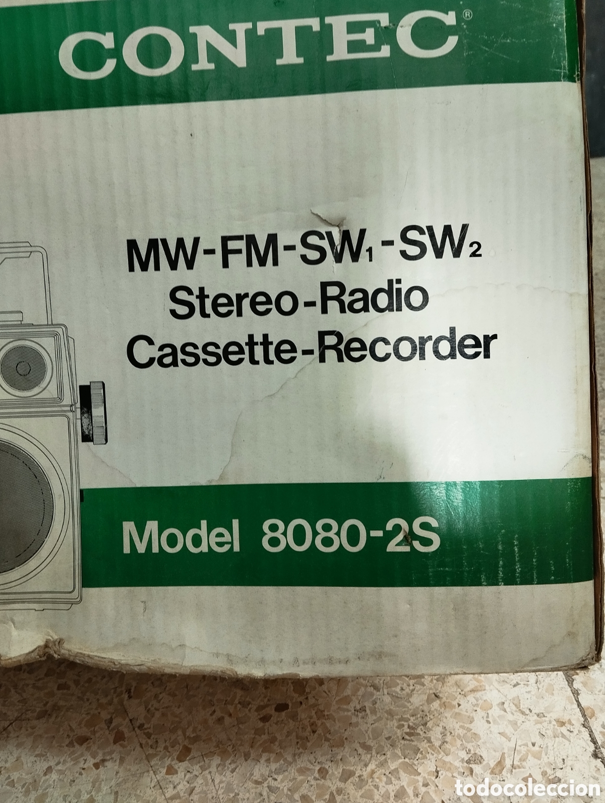 Radios antiguas: Radio casete grabador Contec model9 8080-25 - Foto 3
