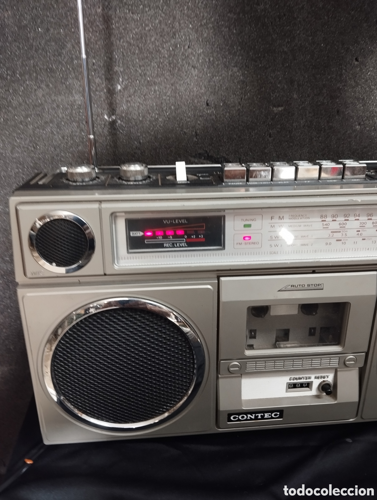 Radios antiguas: Radio casete grabador Contec model9 8080-25 - Foto 5