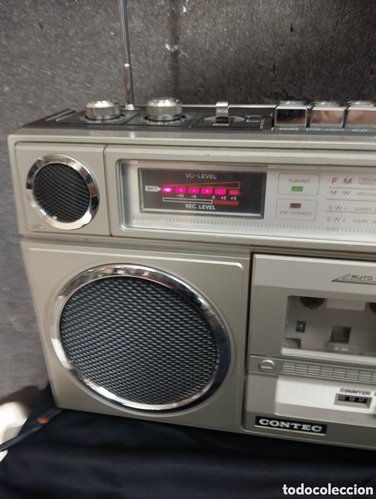 Radios antiguas: Radio casete grabador Contec model9 8080-25 - Foto 6