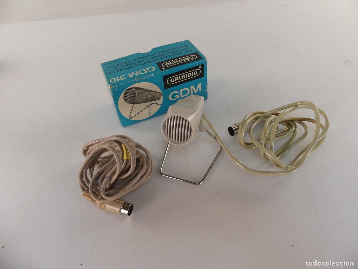 Radios antiguas: MICROFONO MARCA GRUNDIG GDM 310 - Foto 2
