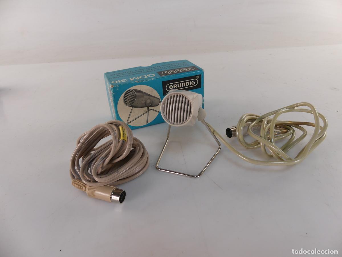Old radios: MICROFONO MARCA GRUNDIG GDM 310