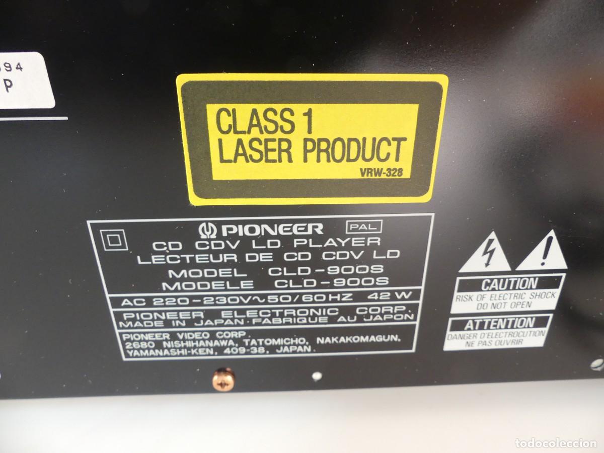 Radios antiguas: PLAYER LASER DISK PIONEER MODELO CLD-900S CON CAJA - Foto 16