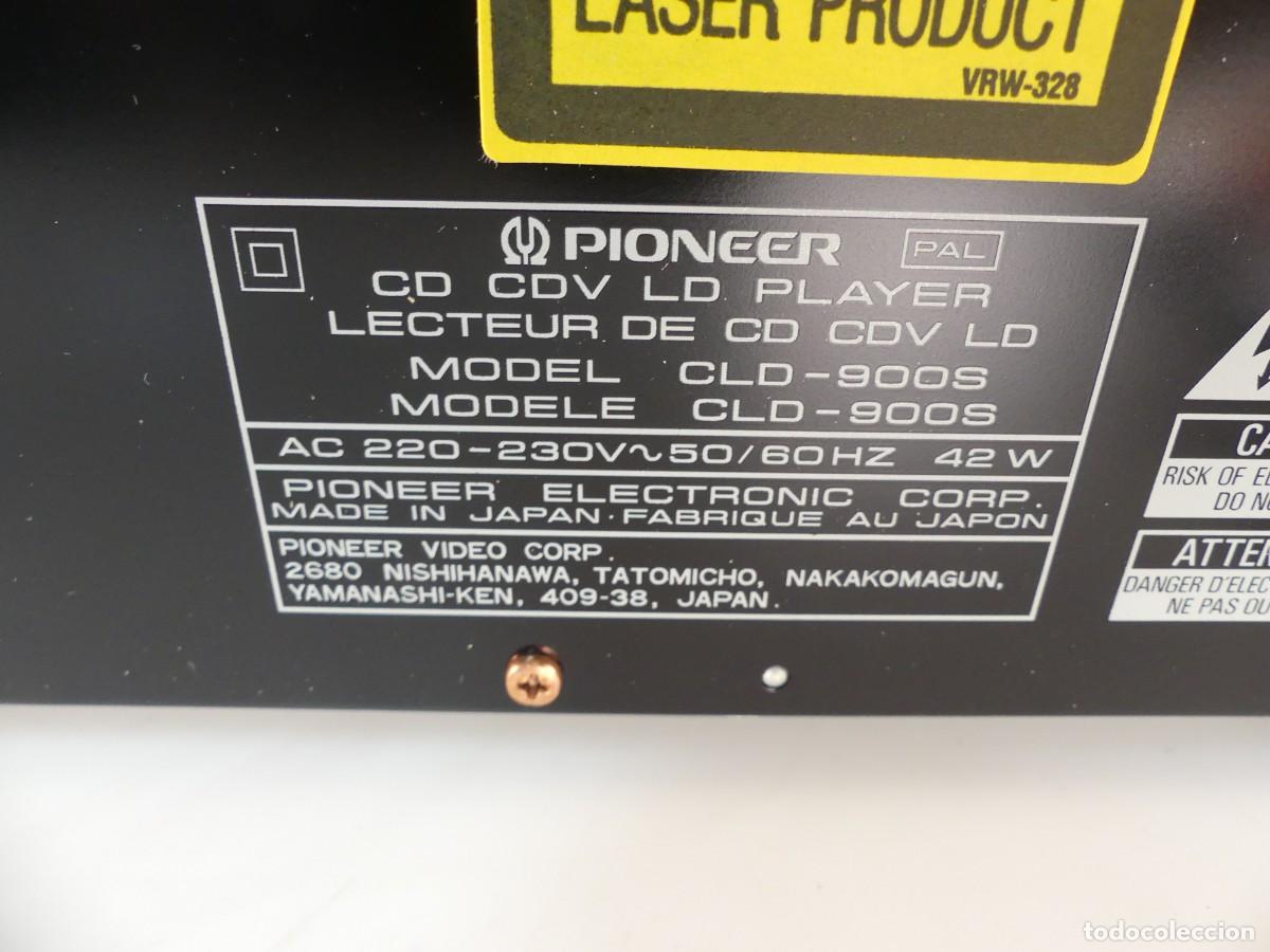 Radios antiguas: PLAYER LASER DISK PIONEER MODELO CLD-900S CON CAJA - Foto 17