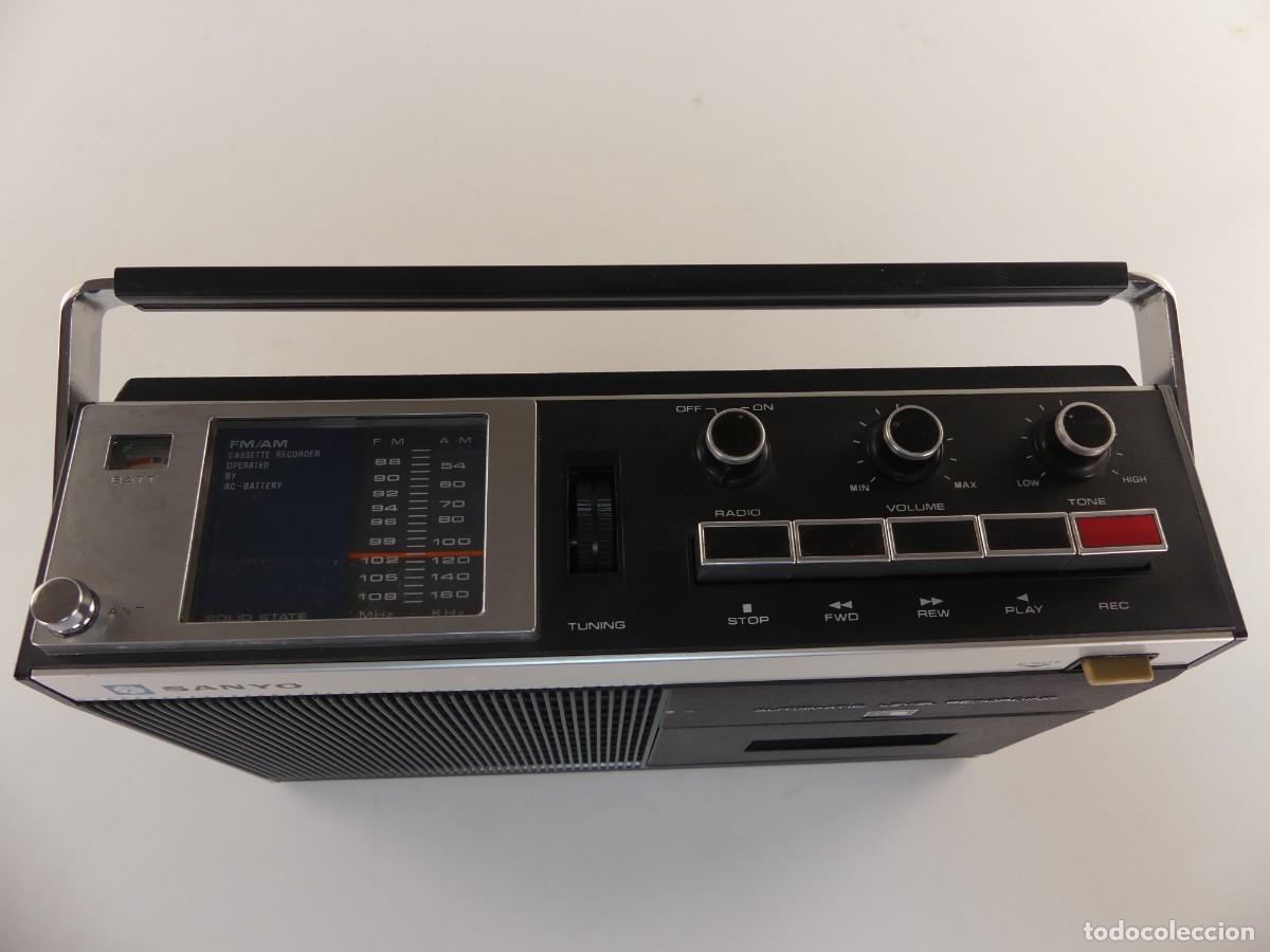 Radios antiguas: RADIO CASSETTE RECORDER SANYO MODELO MR-411F - Foto 7