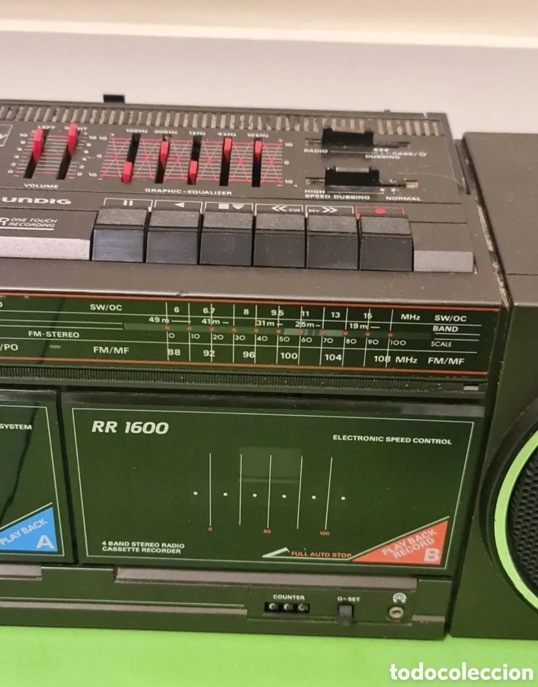 Radios antiguas: Radio cassette Grundig RR 1600. - Foto 14