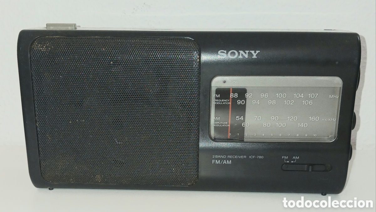 Radios antiguas: Radio Transistor Sony ICF-780 FM/AM Vintage Con Cable
