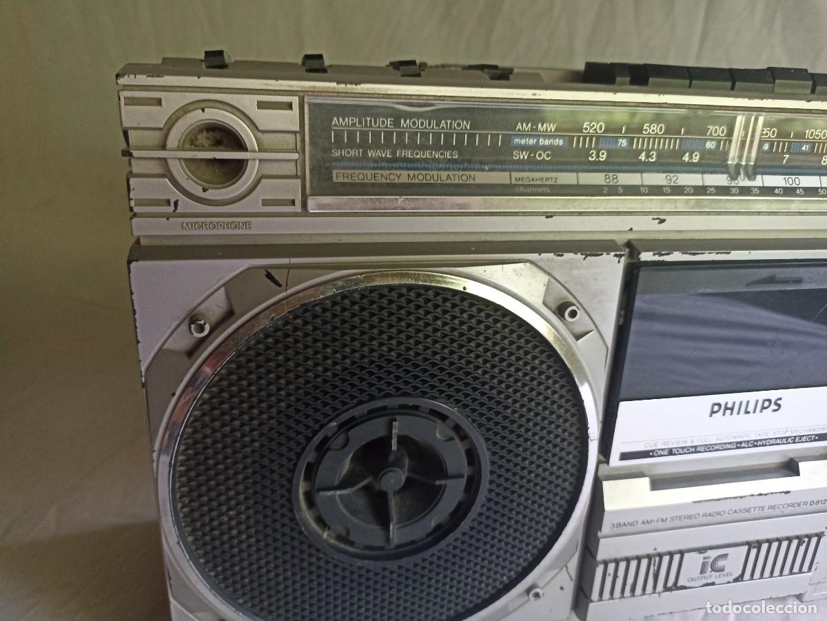 Radios antiguas: Radio cassette Philips D8121 - Foto 3