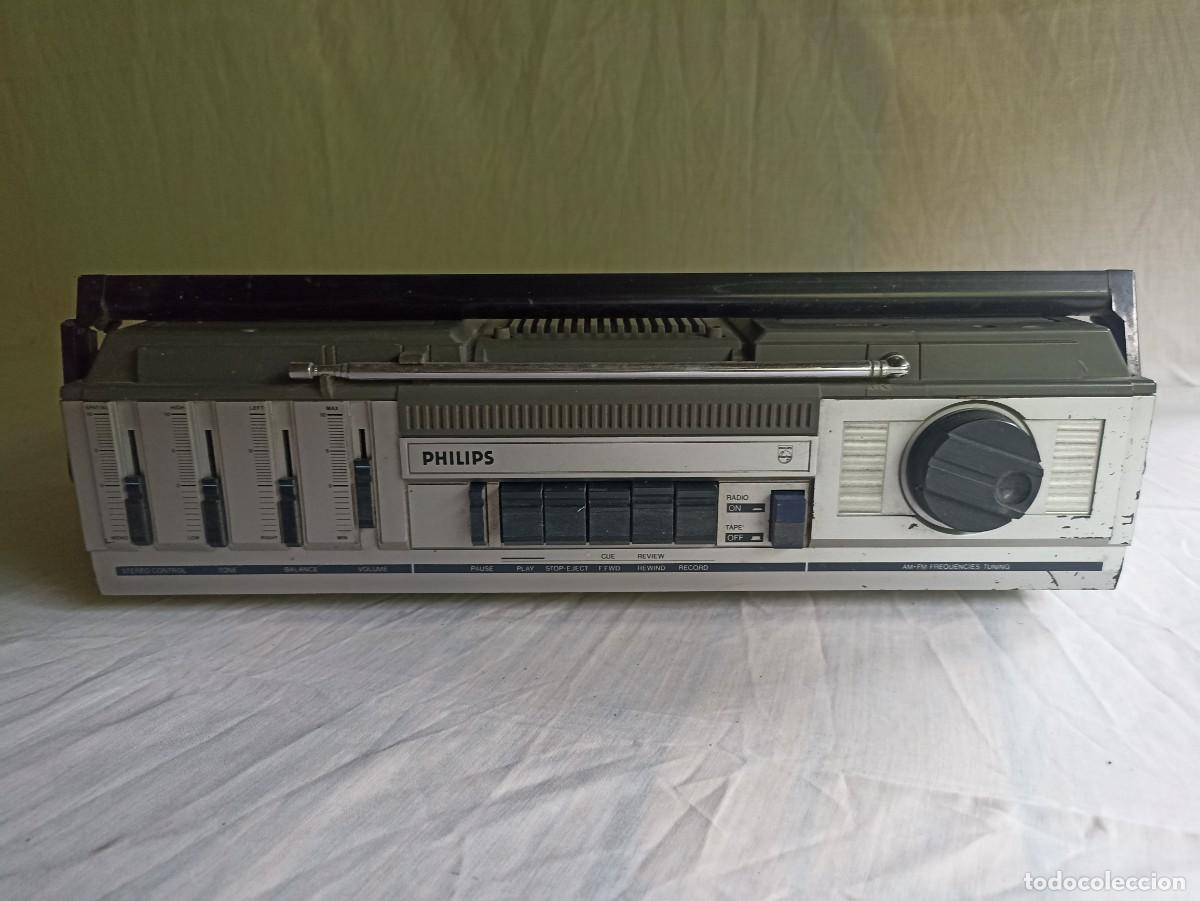 Radios antiguas: Radio cassette Philips D8121 - Foto 5
