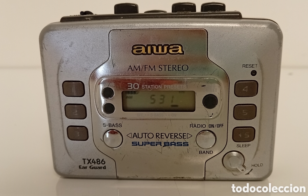 Radios antiguas: REPRODUCTOR DE CASSETTE WALKMAN AIWA TX486