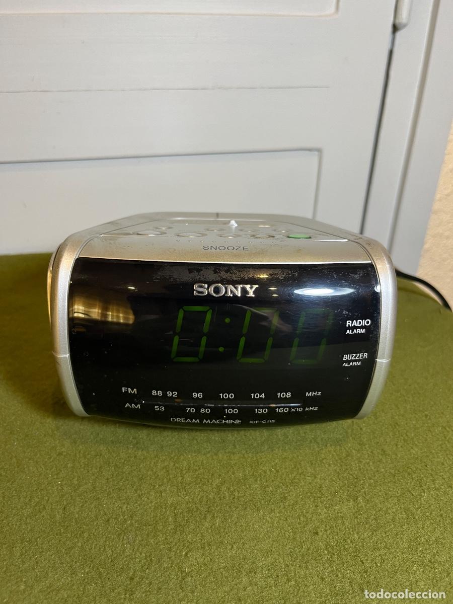 Radios antiguas: Radio despertador Sony Dream Machine ICF-C115 &ndash; Reloj digital AM/FM vintage a&ntilde;os 90 &ndash; Funcionando