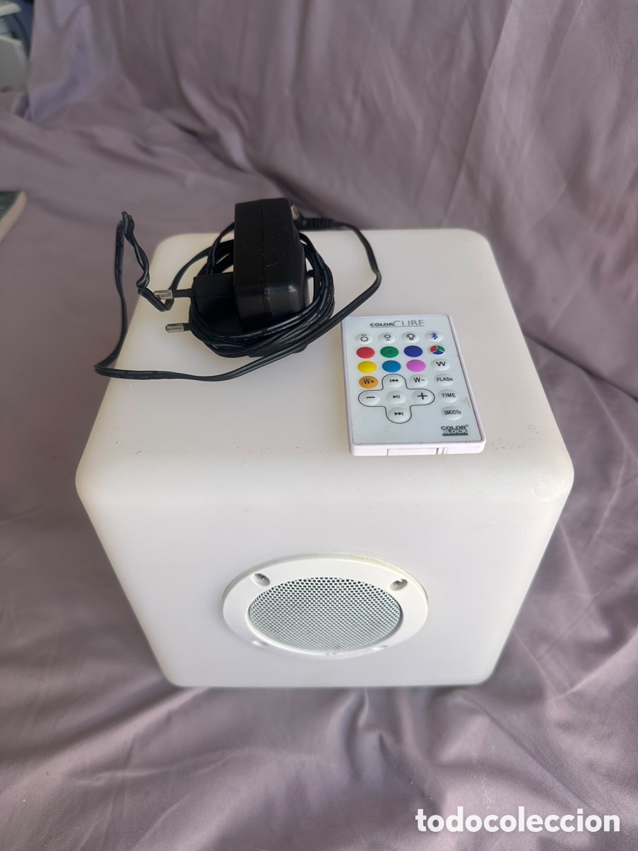 Radios antiguas: Altavoz Bluetooth con luz LED Color Block CBL-LIGHTSPK5 + mando