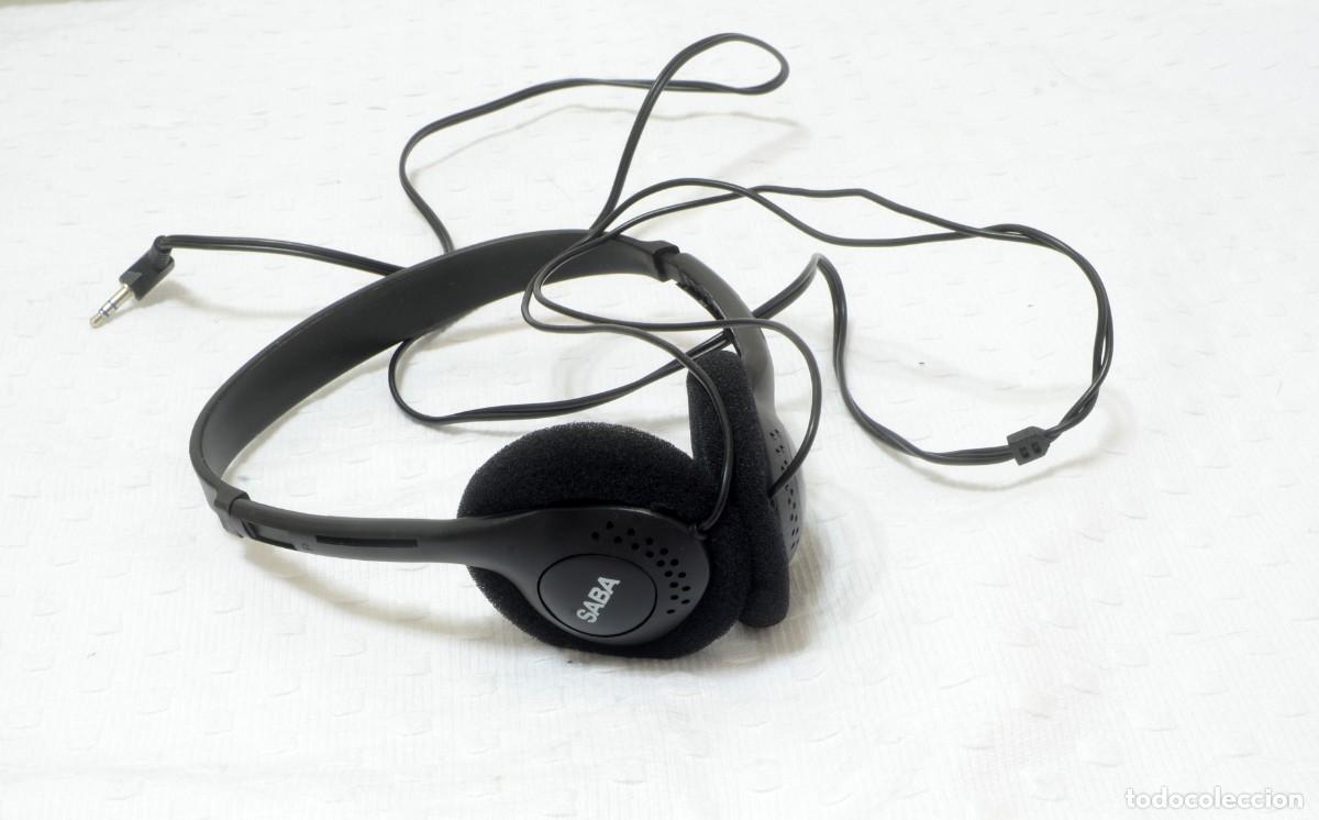 Radios antiguas: Auriculares ligeros con cable y almohadillas de espuma SABA