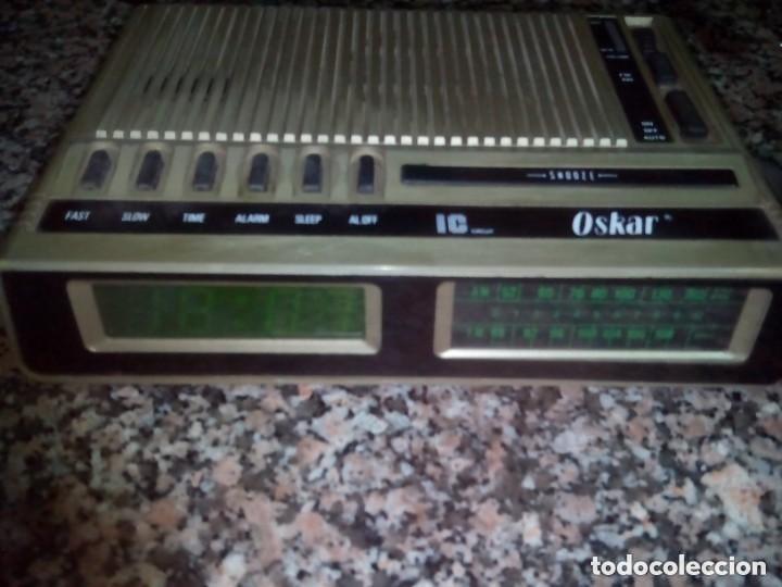 Radios antiguas: radio,reloj,despertador marca OSKAR - Foto 3