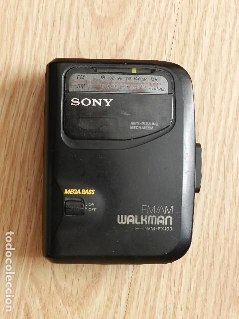 Radios antiguas: Walkman Sony WM-FX103 mega bass anti-rolling radio cassette player FM AM