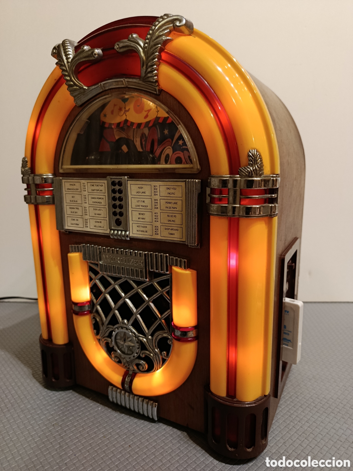 Radios antiguas: Radio Cassette Jukebox Gramola tocadiscos Wurlitzer - Foto 3